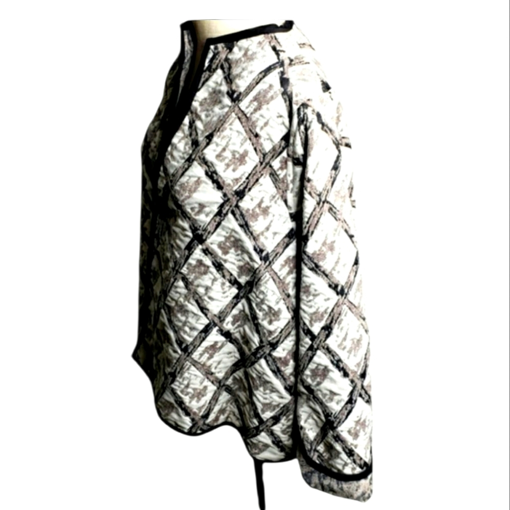 Winding River Reversible Jacket Jacquard Nantucket Trellis Iconic M Two In One